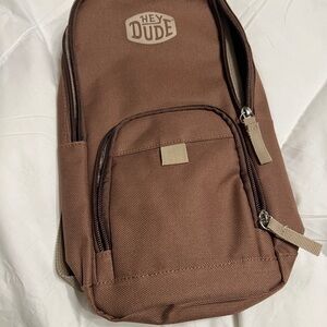 Hey Dude Brown Crossbody Bag